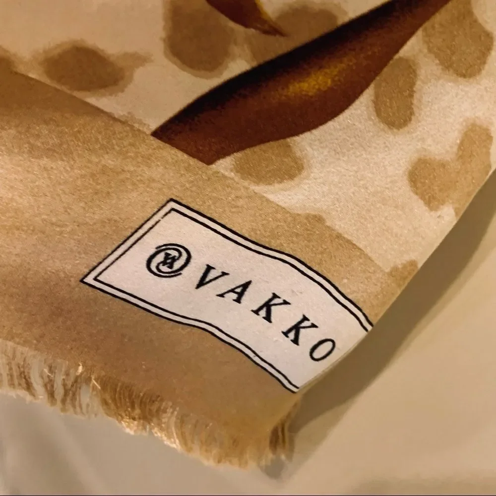 Vintage‎ Vakko Silk Scarf
